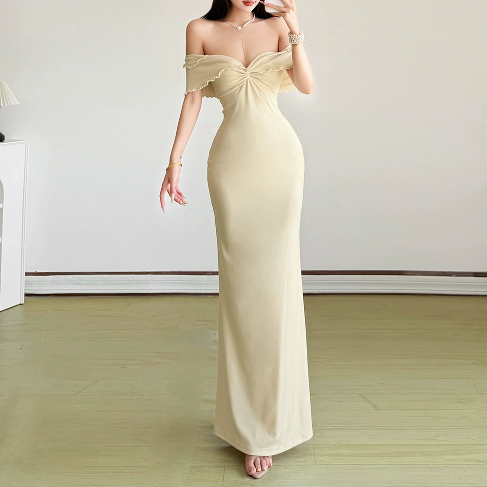 Zara Summer Off Shoulder Spaghetti Strap Slim Fit Dress
